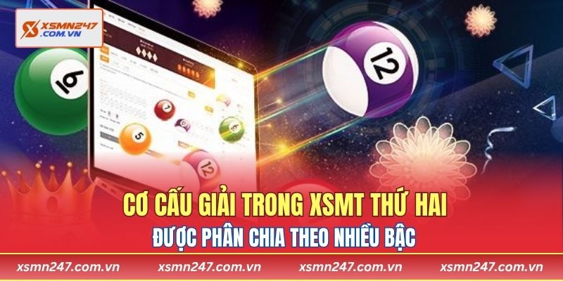 Cơ cấu giải trong XSMT thứ hai được phân chia theo nhiều bậc