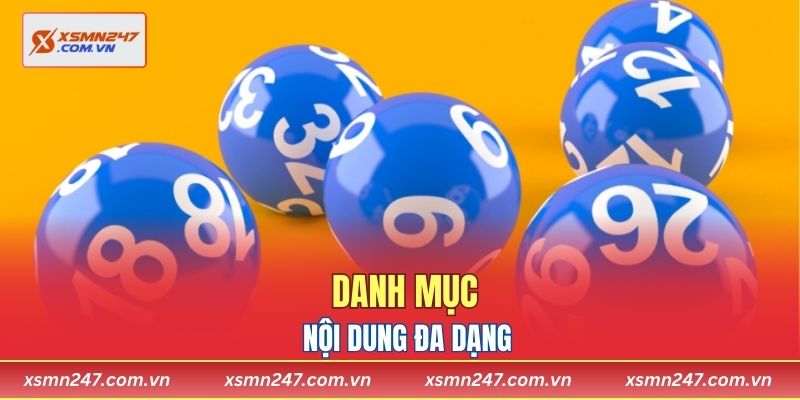 Danh mục nội dung đa dạng